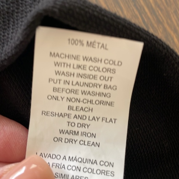 MICHAEL KORS GOLD STUDDED BLACK HOODIE Size 2X Black Goldtone Hardware - Picture 10 of 13